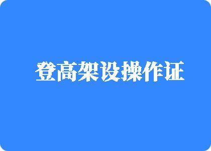 美女被大鸡巴干的视频登高架设操作证